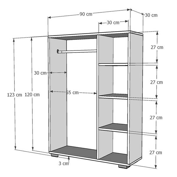 Armoire Nesbyen Blanc