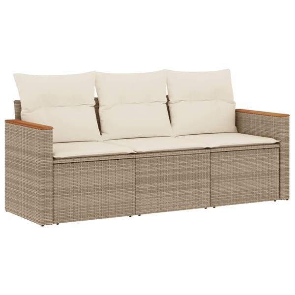 Garten Sofagarnitur 3034842-2 (3-teilig) Beige - Creme - Weiß
