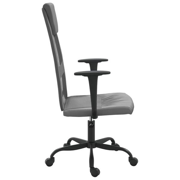 Bürostuhl mit Liegefunktion 3029025 Grau - Kunstleder - 67 x 115 x 68 cm
