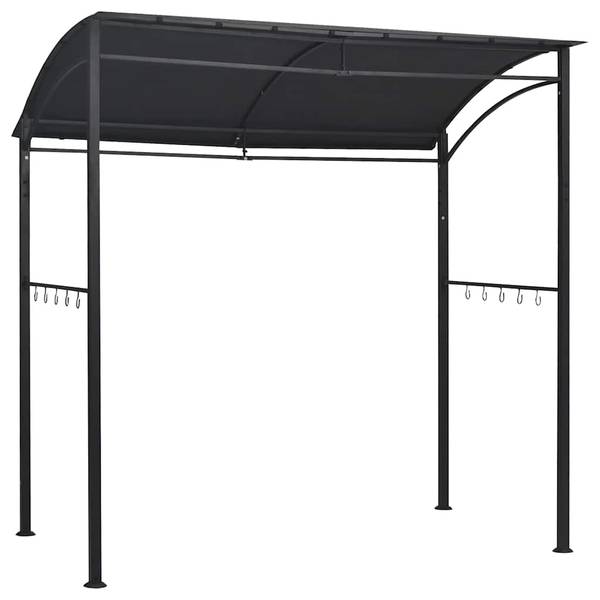 Belvédère de barbecue 48603 Gris - Polyester - Acier - 150 x 220 x 215 cm