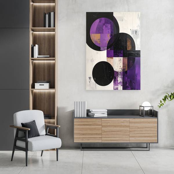 Wandbild Kreise 40 x 60 cm