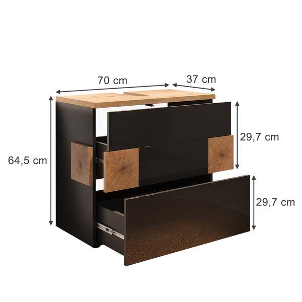 Wastafelonderkast Eden 57316 antracietkleurig
