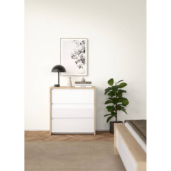 Kommode Next Weiß - Holz teilmassiv - 80 x 84 x 48 cm