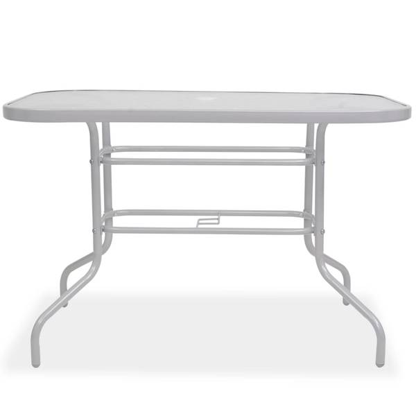 Garten-Essgruppe 8er Set DE898 Grau - Metall - 70 x 70 x 108 cm