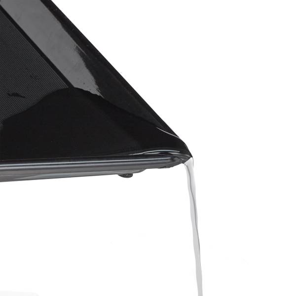Abtropfgestell mit Auffangschale Schwarz - Eisen - 48 x 11 x 32 cm