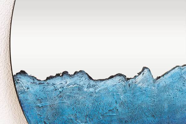 Wandspiegel Modern Sin Blau - Klarglas - 60 x 60 x 2 cm