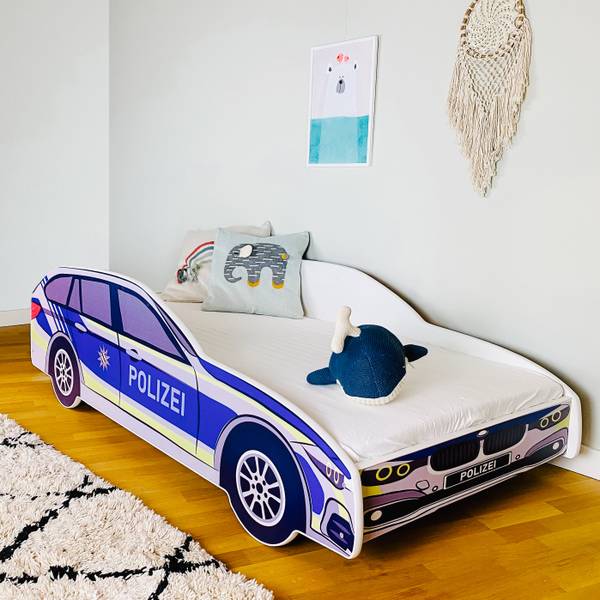 Autobett Polizei 74 x 43 x 146 cm