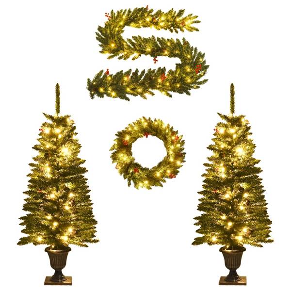 Weihnachtsbaum 3030853 (2er Set) Grün - Vinyl - 65 x 120 x 65 cm