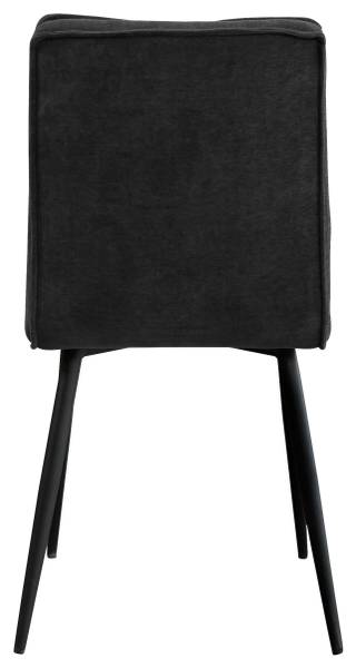 Stuhl LENA Grau - Metall - Massivholz - Textil - 43 x 86 x 57 cm