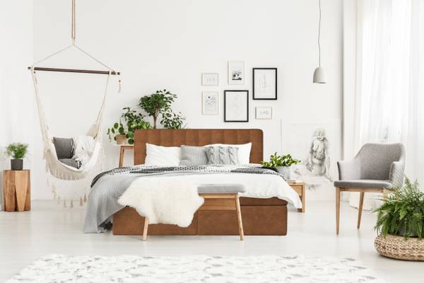 Boxspringbett Feel Me Taschenfederkern Braun - Breite: 162 cm