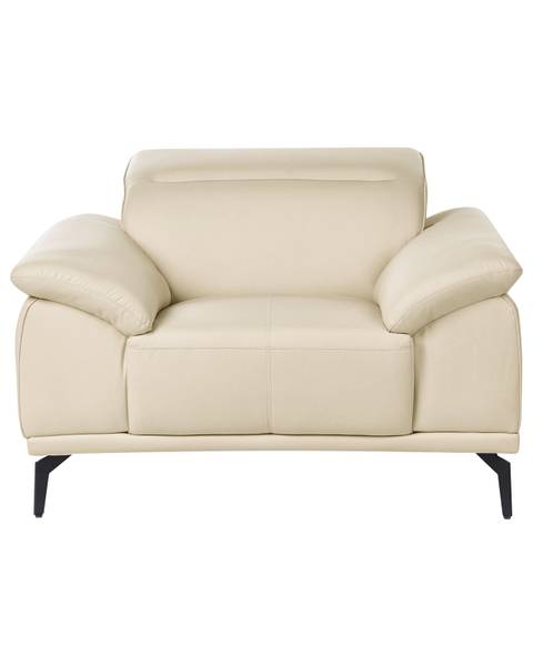 Sessel VEJEN Beige - Schwarz - Textil - 112 x 91 x 92 cm