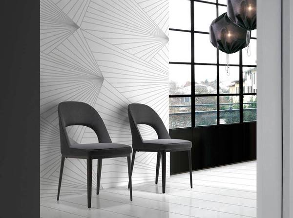 Stuhl 4023 Schwarz - Mischgewebe - Strukturstoff - Flachgewebe - Webstoff - 47 x 80 x 50 cm