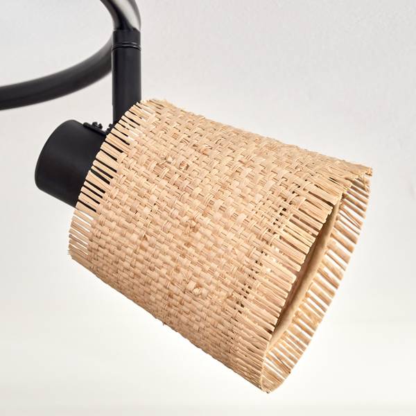 Deckenleuchte Intissans Beige - Mischgewebe - Aluminium - 46 x 24 x 40 cm