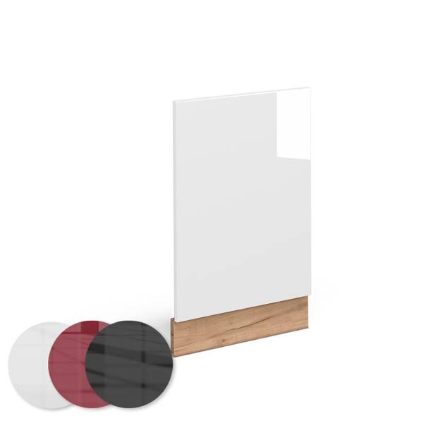 Frontblende Fame-Line 45886 Hochglanz Weiß - Eiche Sand Dekor - Breite: 45 cm