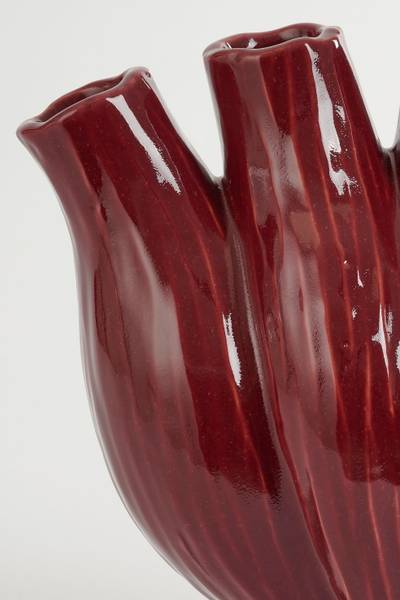 Vaas Serra violet - keramiek - 16 x 30 x 33 cm