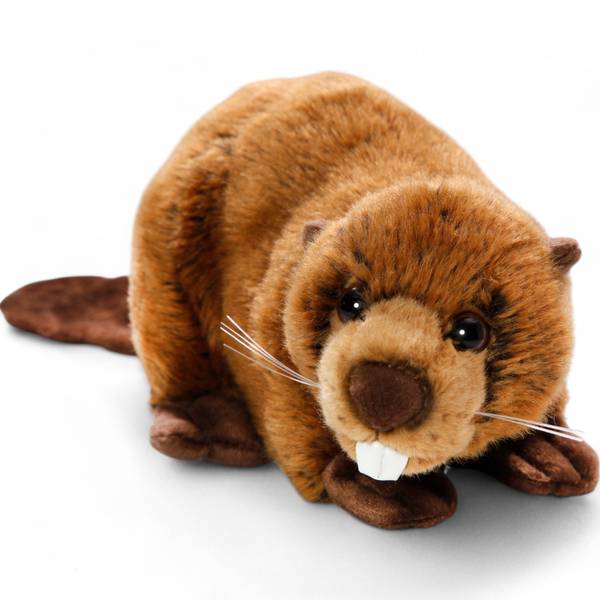 Kuscheltier Biber Braun - Kunstfell - 15 x 15 x 30 cm
