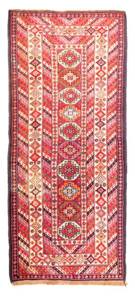 Orientteppich Nomadic Rot - Wolle - 143 x 1 x 320 cm