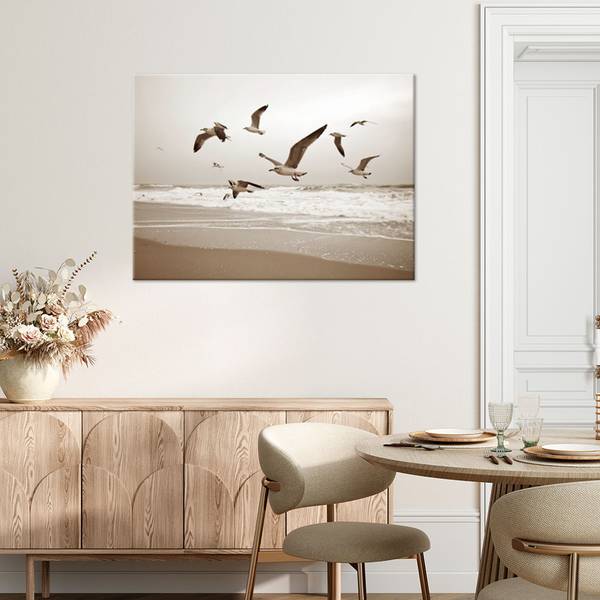 Canvas schilderij Strand 100 x 70 cm