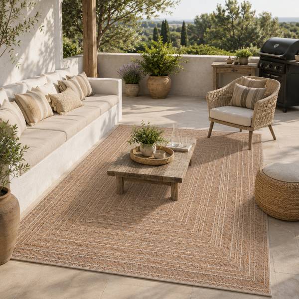 In- und Outdoor Teppich Panama Braun - 120 x 170 cm