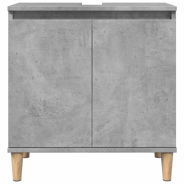 Waschbeckenunterschrank XT8823 Grau - Holzwerkstoff - 33 x 60 x 58 cm