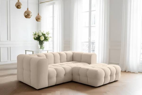 Ecksofa SOLVIE Beige - 239 x 193 cm