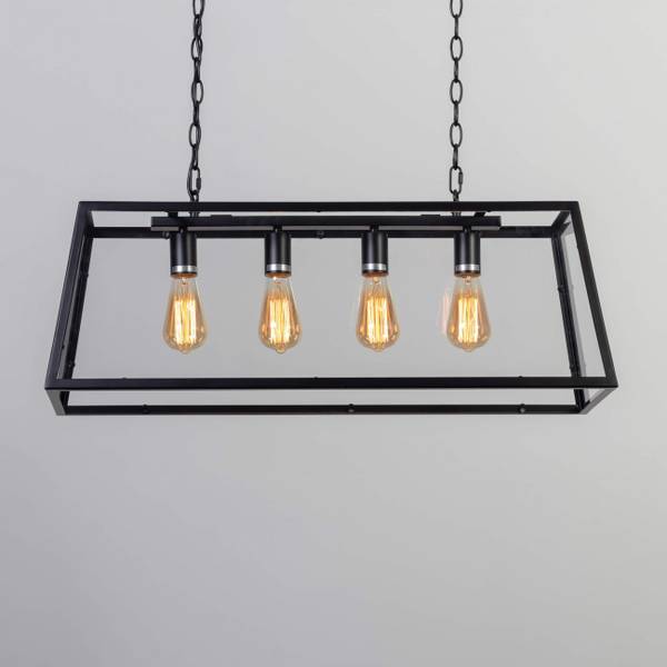 Hängeleuchte Fresy Schwarz - Metall - 78 x 26 x 78 cm
