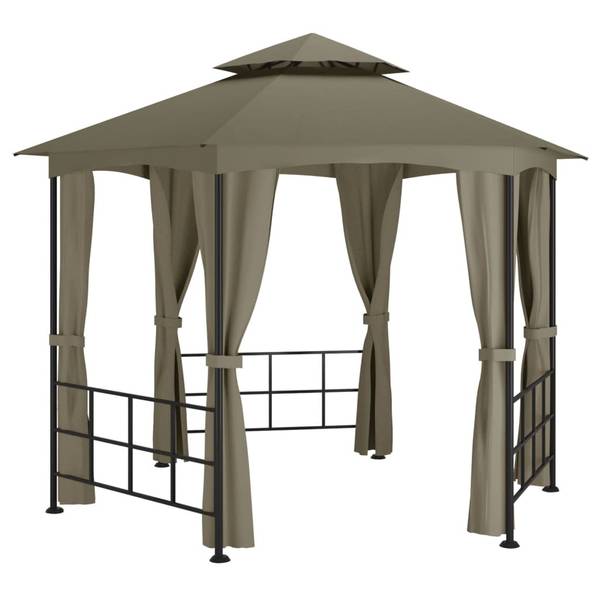 Gartenpavillon 3008939 Grau - Polyester - 310 x 270 x 310 cm