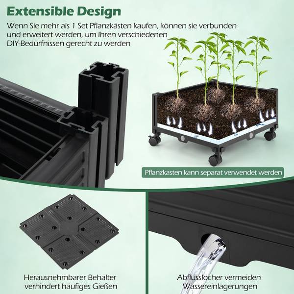 Rankhilfe SF6387NWDE Schwarz - Kunststoff - 41 x 206 x 41 cm