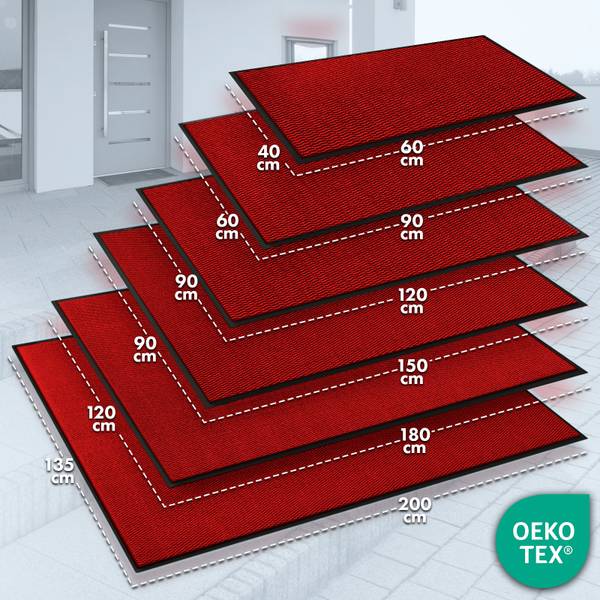 Schmutzfangmatte Horizon Novo TPE Rot - 60 x 90 cm