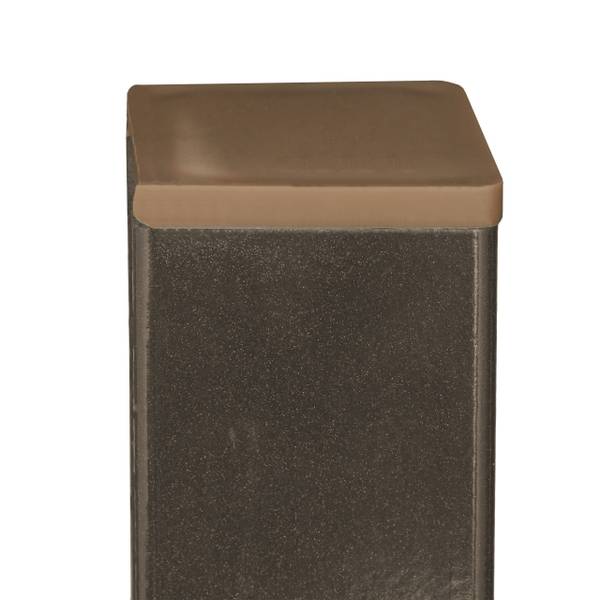 Waterzuil met tuinslanghouder bruin - goud - staal - 25 x 108 x 18 cm