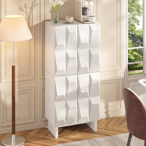 Schuhschrank Eurynom Ⅰ Weiß - Holzwerkstoff - 61 x 136 x 34 cm
