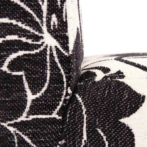 Esszimmerstuhl Littau (6er-Set) Schwarz - Weiß - Textil - 43 x 90 x 48 cm