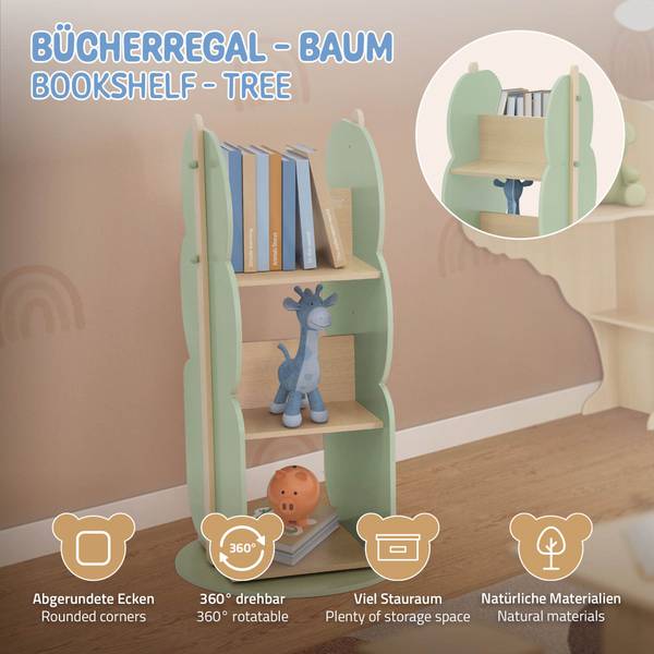 Bücherregal OAKEN-B Grün - Samt - Polycarbonat - 47 x 97 x 48 cm