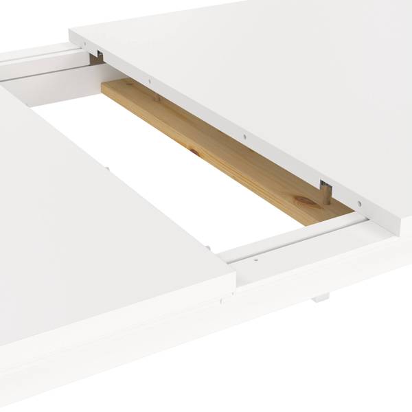 Esstisch Morgane Weiß - Holzwerkstoff - 180 x 76 x 95 cm