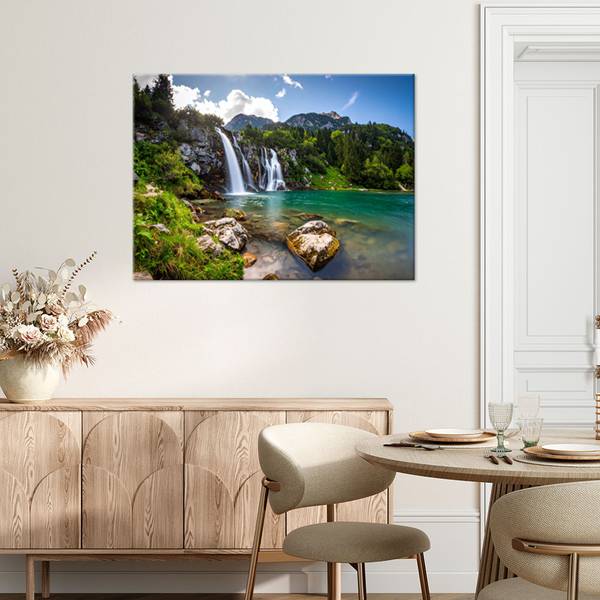 Wandbild Fluss 60 x 40 cm