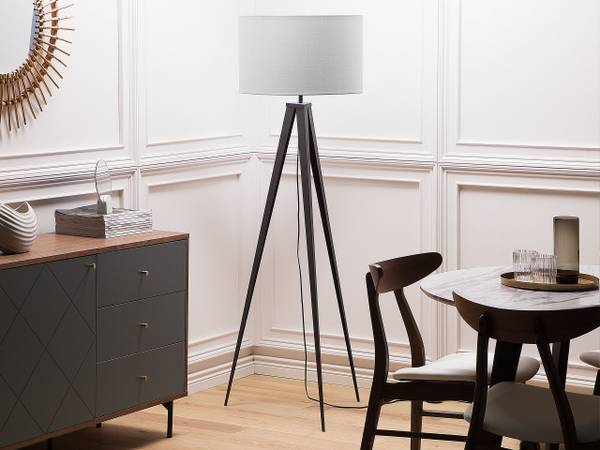 Stehlampen STILETTO Schwarz - Grau - Metall - 50 x 156 x 50 cm