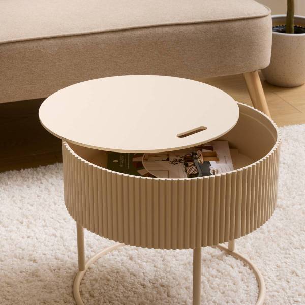 Couchtisch JUNA Beige - Holzwerkstoff - 45 x 40 x 45 cm