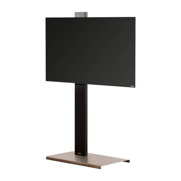 TV STänder column art 118-S Schwarz - Metall - 68 x 139 x 41 cm