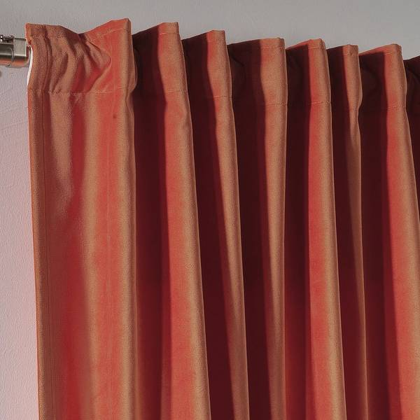 Kunstsamtvorhang 1Stück D280*H500 Braun - Strukturstoff - 280 x 500 x 1 cm