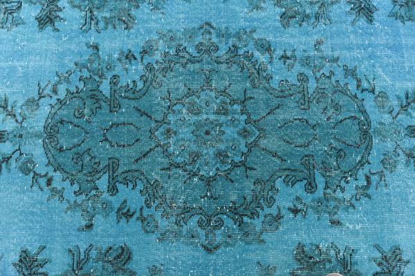 Teppich Ultra Vintage DCCCXLV Blau - Wolle - 175 x 1 x 282 cm