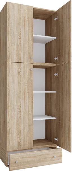 Bureau long Chêne foncé - Imitation chêne de Sonoma