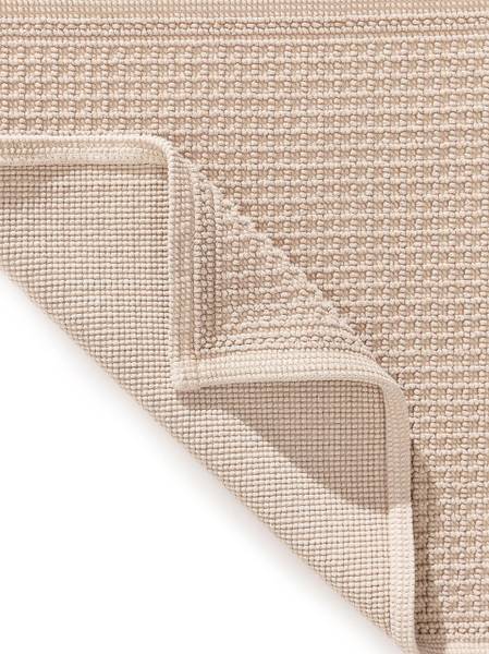 Badematte Jojo Beige - Baumwollstoff - 50 x 1 x 80 cm