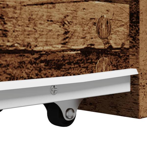 Smalle Badkamerkast 3043025 bruin - plaatmateriaal op houtbasis - 22 x 61 x 44 cm