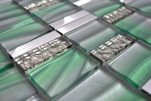 Mosaikfliesen 88-0005 Grau - Glas - 30 x 30 x 30 cm