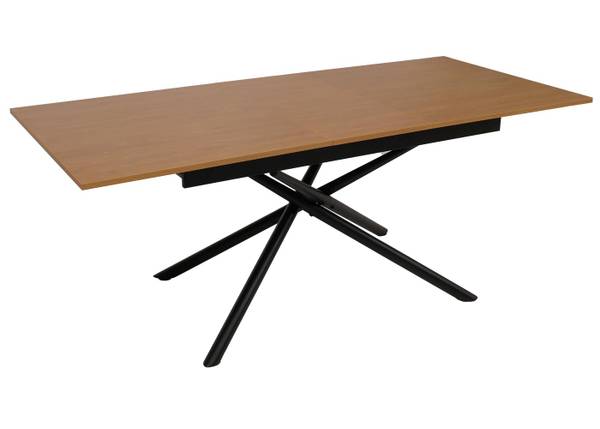 Eettafel O57 walnoothouten look