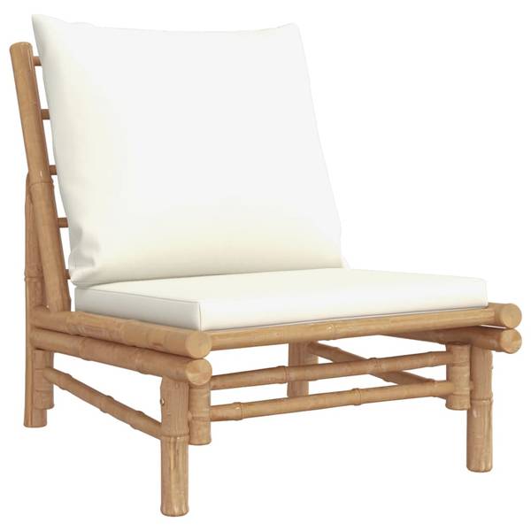 Loungeset 3028696-3 set van 5 bruin - crèmekleurig - wit