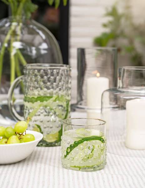 Wassergläser Dots (4er-Set) Klarglas - 8 x 9 x 8 cm