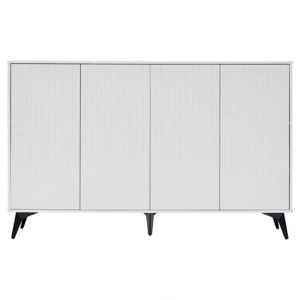 Sideboard VERTEXINFIN Weiß - Holzwerkstoff - 160 x 100 x 35 cm