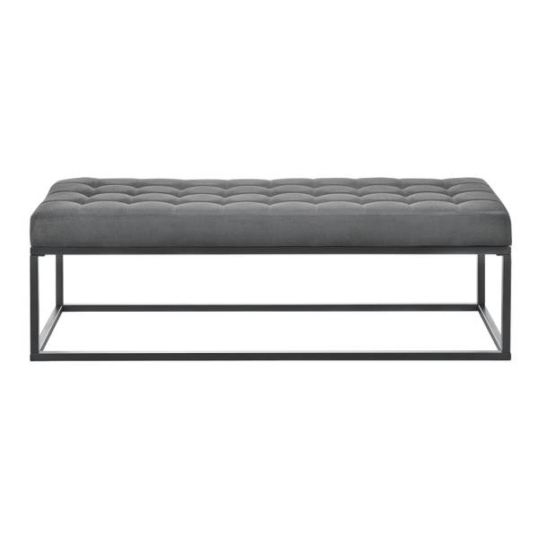 Polsterbank Salta Grau - Metall - 40 x 38 x 120 cm