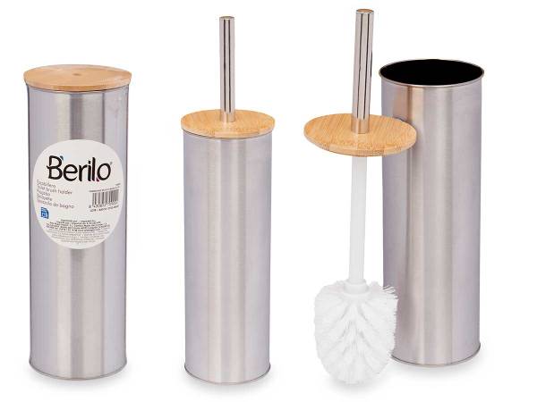 Toilettenbürste 70900 2er Set Beige - Metall - 10 x 28 x 10 cm